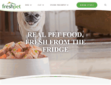 Tablet Screenshot of freshpet.com